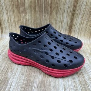 KANE Revive Men's Size 8 Black Red Speckle Clog Shoes Recovery Shoes Slip On